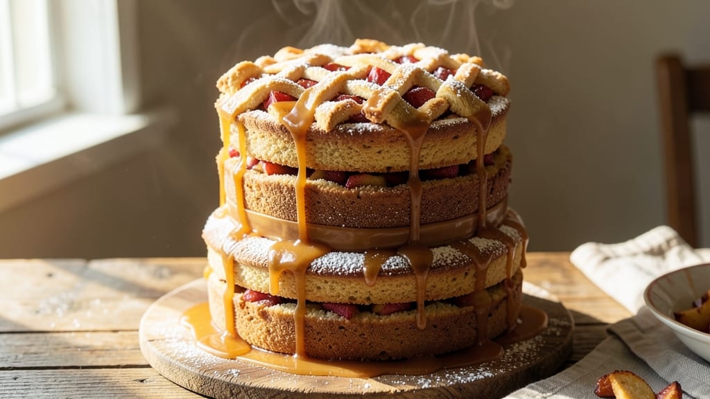 Apple Barn Stack Cake Recipe: Mini Pie Bites With Buttery Streusel Crowns