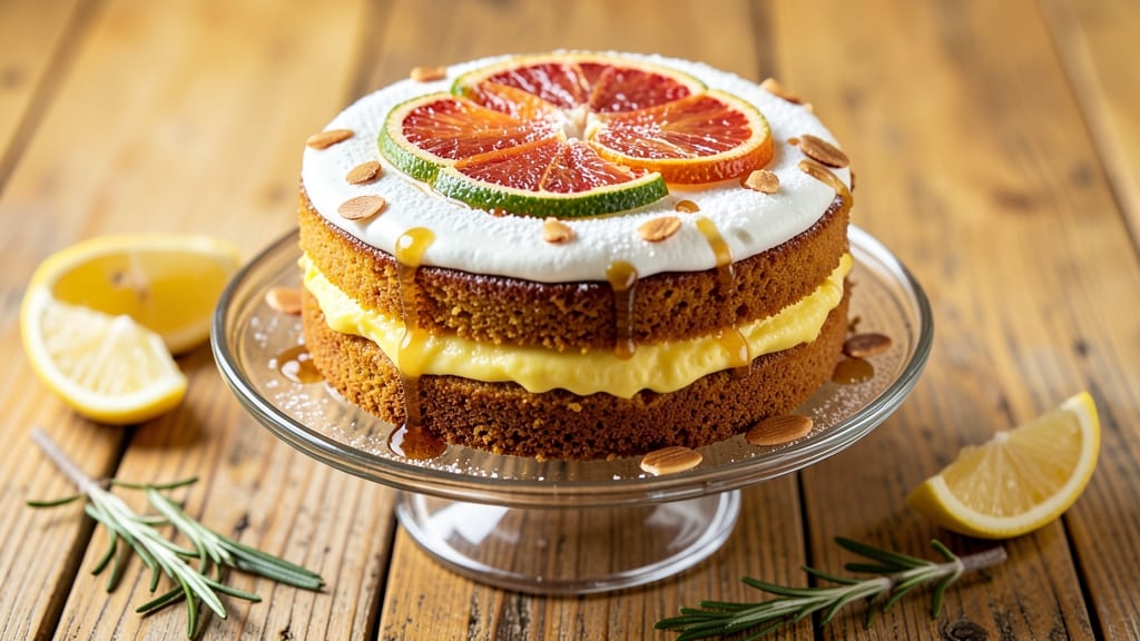 Amalfi Cake Recipe: Layered Lemon Ricotta Bliss With Almond Crunch