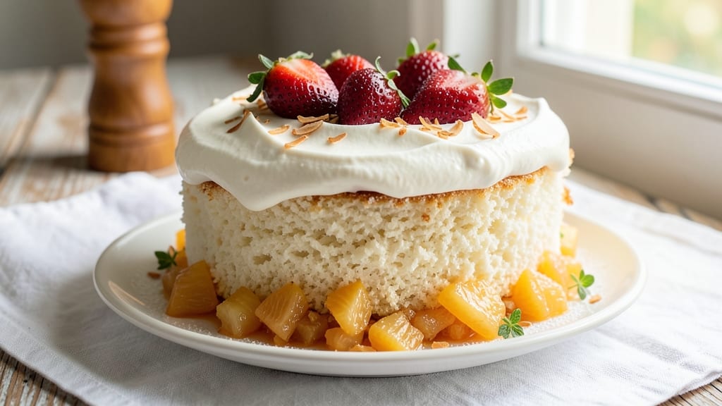 Angel Food Cake, Crushed Pineapple, and Cool Whip Recipe: Tropical Layers in 30 Minutes