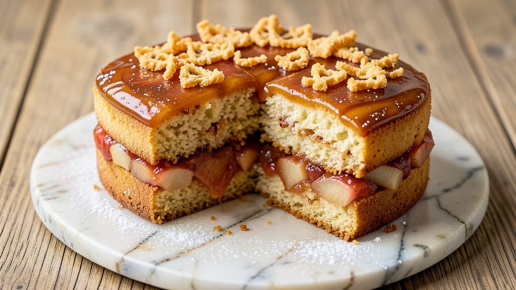 Apple Fritter Pound Cake Recipe: Caramelized Apple Streusel Crown With Moist Layers