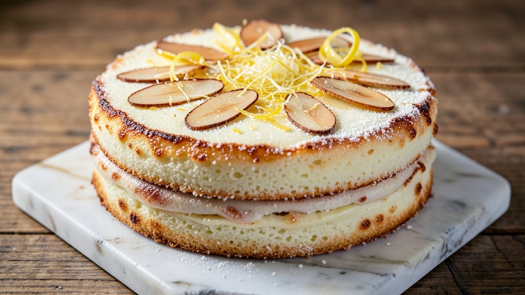 Amandine Cake Recipe: Almond-Infused Layers with Citrus Zest Twist